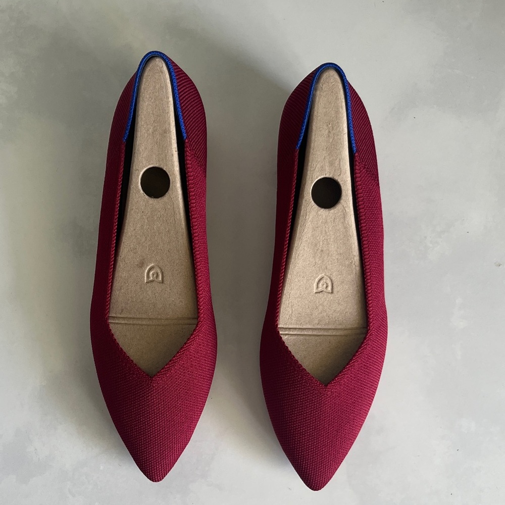 ***Brand New***  Rothy’s Burgundy Red Heels